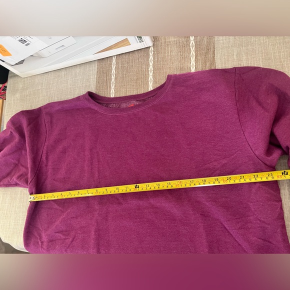 Hanes - simple bright purple cozy sweatshirt - Picture 7 of 7